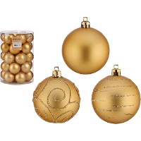 Palline di Natale luccicanti da 6 cm - 30 pezzi