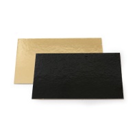 Sottotorta rettangolare oro e nero da 20 x 30 cm - Decora