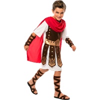 Costume da soldato romano con mantello per bambino