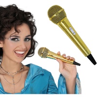 Microfono dorato da 20 cm