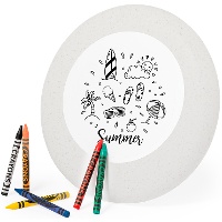 Frisbee da colorare con cere