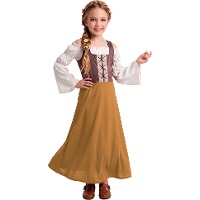 Costume da locandiera medievale per bambina