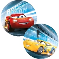 Piatti Cars blu da 20 cm - confezione da 8