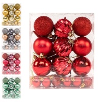 Palline di Natale assortite con stella - 22 pz.