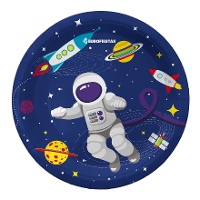 Piatti da collezione Astronauta da 18 cm - 8 pezzi