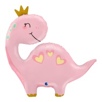 Palloncino dinosauro rosa da 71 cm - Grabo