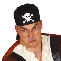 Cappello da pirata con teschio - 57 cm