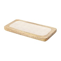 Svuotatasche rettangolare in legno 22,5 x 12,5 cm - DCasa