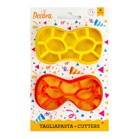 Tagliapasta maschere di carnevale - Decora - 2 unità