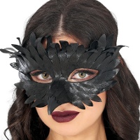 Maschera di corvo nero