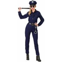 Costume da poliziotto blu per donna