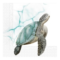 Tovaglioli tartaruga 16,5 x 16,5 cm - 20 pezzi.
