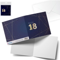 Cartolina di compleanno Felici 18