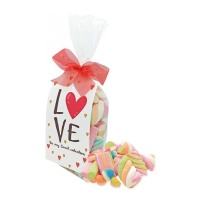 Sacchetto di caramelle gommose assortite Love da 140 gr