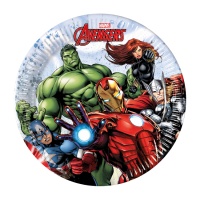 Piatti Avengers in Action 19,5 cm - 8 pezzi.