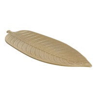 45,5 cm vassoio decorativo in legno foglia oro - DCasa