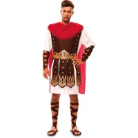Costume da soldato romano con mantello per uomo