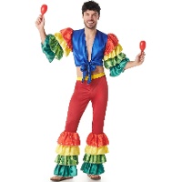 Costume da rumbero multicolore per uomo