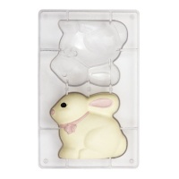 Stampo per coniglietti di cioccolato 13 x 11 cm - Decora - 2 cavità