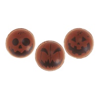 Figure di cioccolato fondente in palla di zucca di Halloween - 40 unità