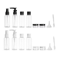 Set da viaggio con flaconi spray, dispenser e contenitori - 8 pezzi