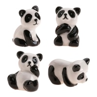 Figure per torte con orso panda da 3 cm - Dekora - 50 pz.