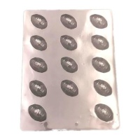 Stampo palloni rugby di cioccolato 24 x 18,5 cm - Sweetkolor - 14 cavità
