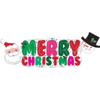 Palloncino Merry Christmas da 104 x 40 cm - Anagram