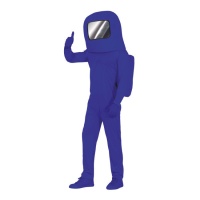 Costume da astronauta blu da adolescente