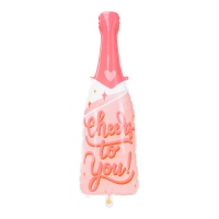 Bottiglia di palloncini con messaggio 28 x 87 cm - PartyDeco