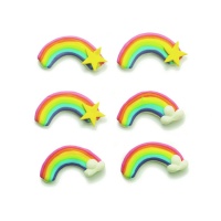 Decorazioni di zucchero arcobaleno - Decora - 6 unità