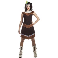 Costume da indiano Apache scuro per donna