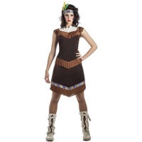 Costume da indiana Apache scuro per donna