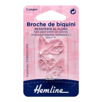 Fermagli per bikini trasparenti - 2 paia
