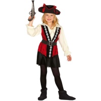 Costume da pirata con teschio per ragazze