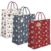 Borsa regalo da 45 x 33 x 10 cm di Natale, 3 modelli - 1 unità