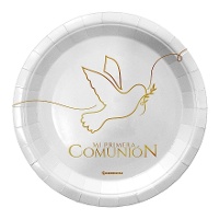 Piatti della Mia Prima Comunione da 18 cm - 8 pezzi