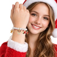Bracciale con charm natalizi