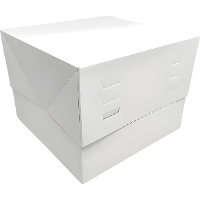 Scatola per torta 15 x 15 x 20 cm - altezza regolabile fino a 24 cm