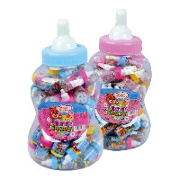 Mini biberon con caramelle da 20 gr - 50 unità