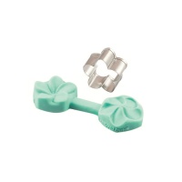Tagliapasta e stampo per fondente a forma di fiore frangipani mini - Silikomart