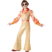 Costume da disco dorato per bambini
