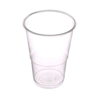 Bicchieri di plastica trasparente da 350 ml - 50 pz.