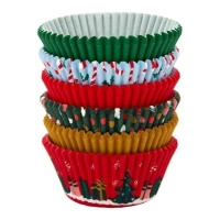 Pirottini per cupcake con motivi natalizi - Wilton - 150 unità