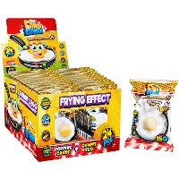 Uovo di caramella gommosa con caramelle scoppiettanti da 15 g - 24 pezzi