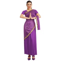 Costume hindu Bollywood per donna lilla