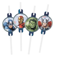 Cannucce Avengers in Action 22 cm - 4 pezzi.