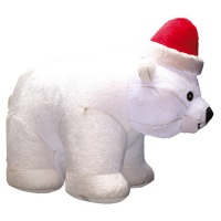 Orso polare con berretto gonfiabile 1,50 m