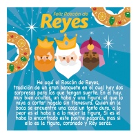 Scheda per il roscón de reyes blu - Dekora - 100 unità