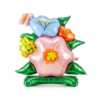 Sagoma di globo di fiori 86 x 80,5 cm - PartyDeco